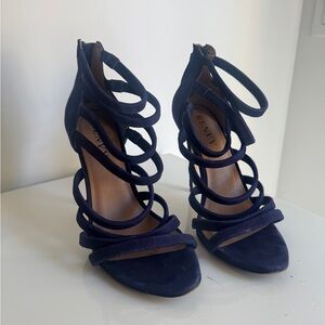 Envy Midnight Blue Strappy Heels